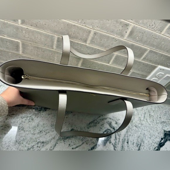 Kate Spade Molly Large Zip-Top Work Tote | Taupe - Picture 11 of 16